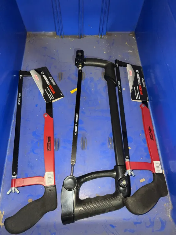 Bin of 12” hack saws