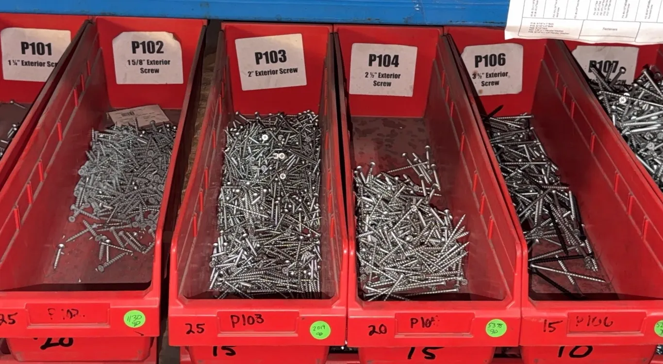 Exterior screws
