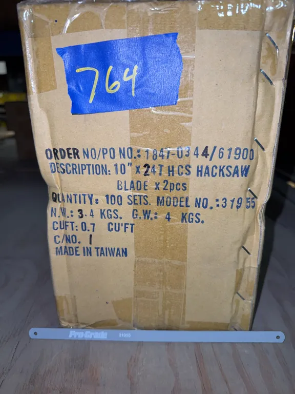 Box of 12” x18T hacksaw blades 100 sets per box