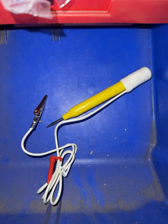 Bin of test lights