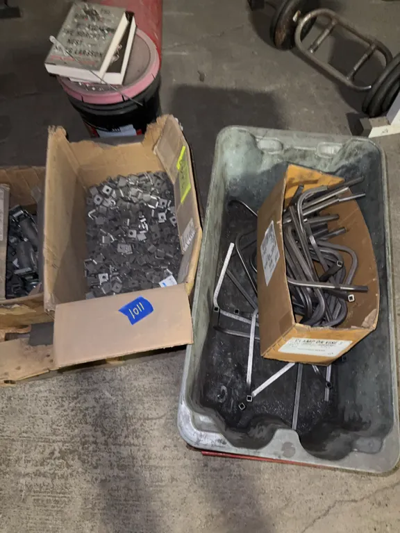 Miscellaneous hardware, brackets, and metal tubing