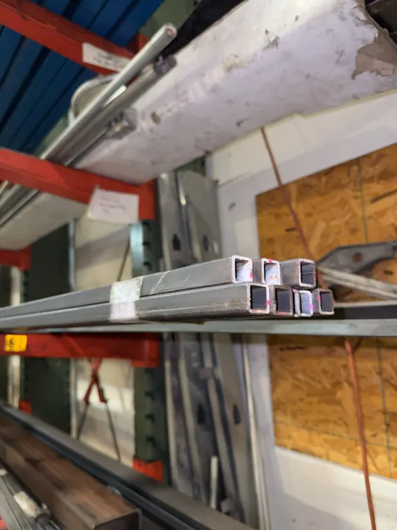 10 24’ sticks and 3/4” 14 gauge square tubing