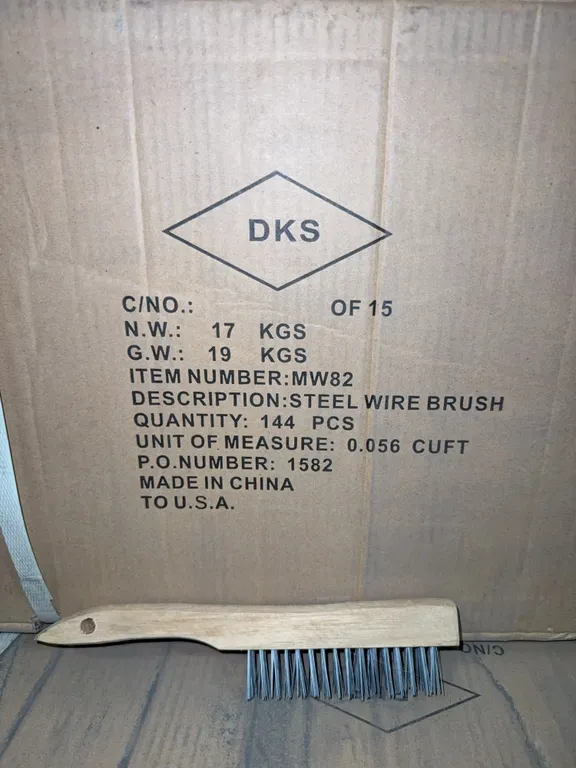 New in box steel wire brushes 144 per box