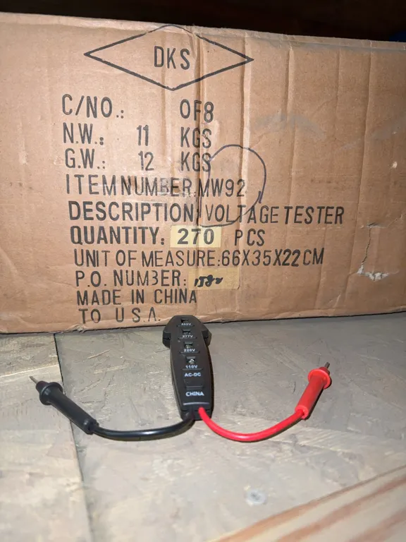 Box of voltage testers 270 per box