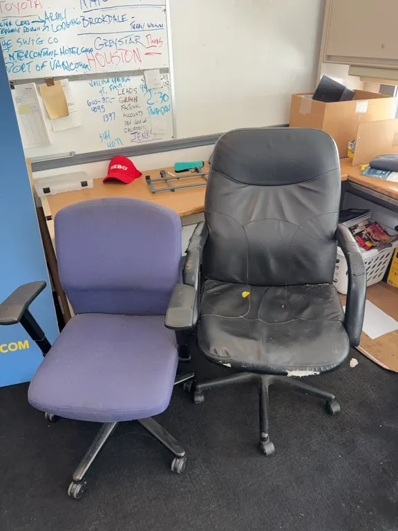 Set of two office chairs