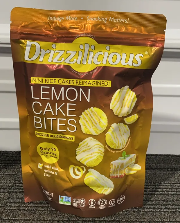 *NEW* Drizzilicious Lemon Cake Bites Mini Rice Cakes - Best By: 1/2027