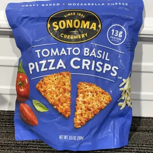 *NEW* Sonoma Creamery Tomato Basil Pizza Crisps., 9.5 Oz - Best By: 3/10/2027