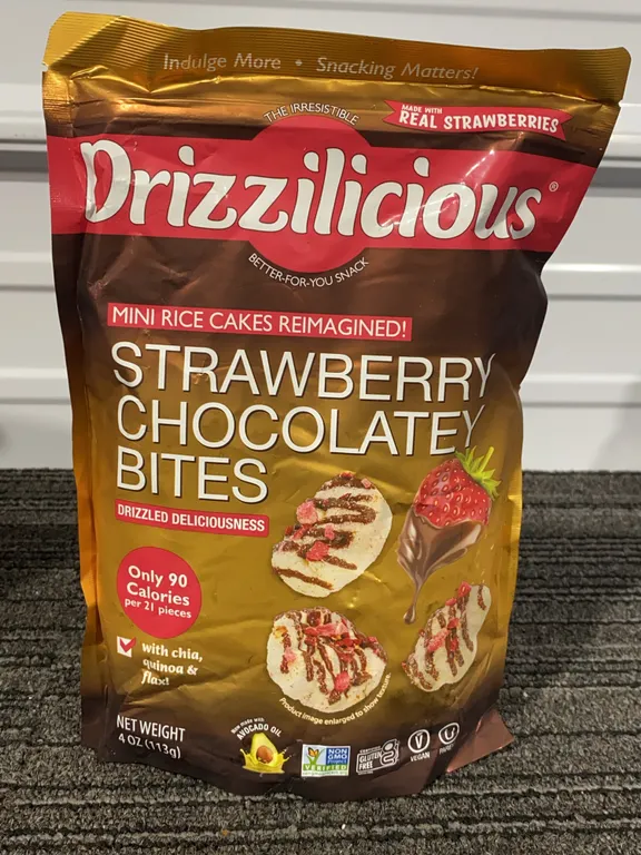 *NEW* Drizzilicious Strawberry Chocolatey Drizzled Mini Rice Cakes - Best By: 2/2027