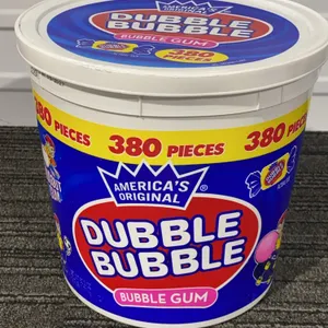 *NEW* Dubble Bubble Original Flavor Bubble Gum, 380 Pcs - Best By: 9/2027