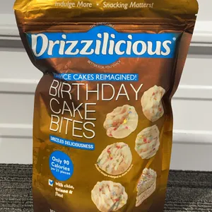 *NEW* Drizzilicious Birthday Cake Mini Rice Cake Bites - Best By 12/2026