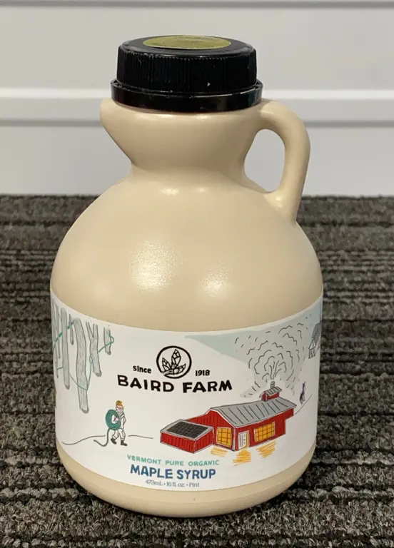 *NEW* Baird Farm Maple Syrup, 16 Fl Oz - Best By: Not Visible