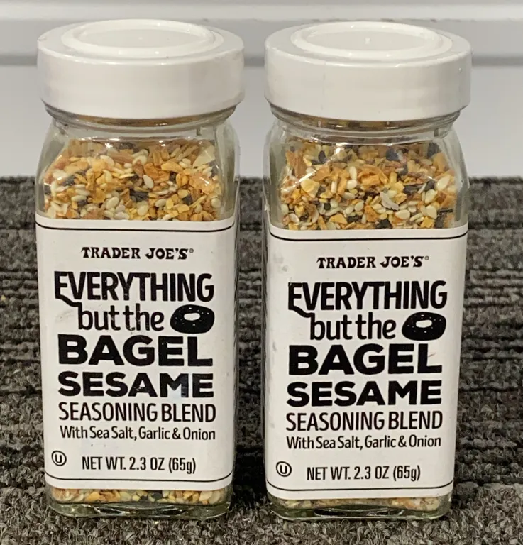 *NEW* 2 Pack, Trader Joe's Everything but the Bagel Sesame Seasoning Blend, 2.3 Oz - Best By: Not Vi