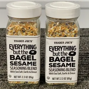 *NEW* 2 Pack, Trader Joe's Everything but the Bagel Sesame Seasoning Blend, 2.3 Oz - Best By: Not Vi
