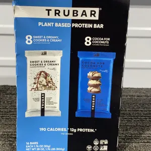 *NEW* TRUBAR Plant-Based Protein Bars Variety Pack, 16 Ct - Best By: 5/2027