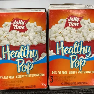 *NEW* 2 Pack, Jolly Time Healthy Pop Crispy White Microwave Popcorn - Best By: 1/14/2027
