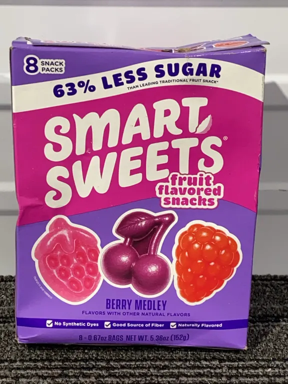 *NEW* SmartSweets Berry Medley Fruit Flavored Snacks, 8 Ct - Best By: 5/2/2027