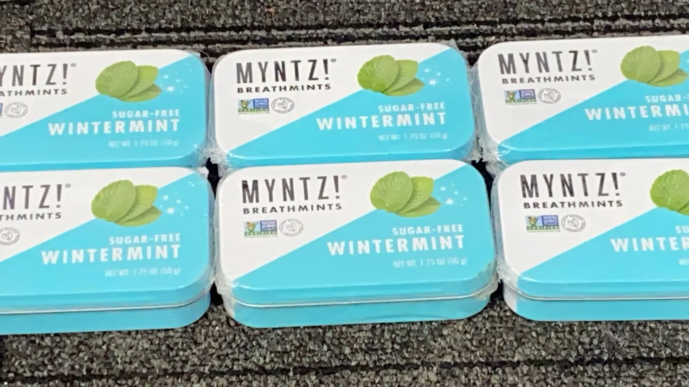 *NEW* 6 Pack, MYNTZ! Sugar-Free Wintermint Breath Mints - Best By: 5/2029