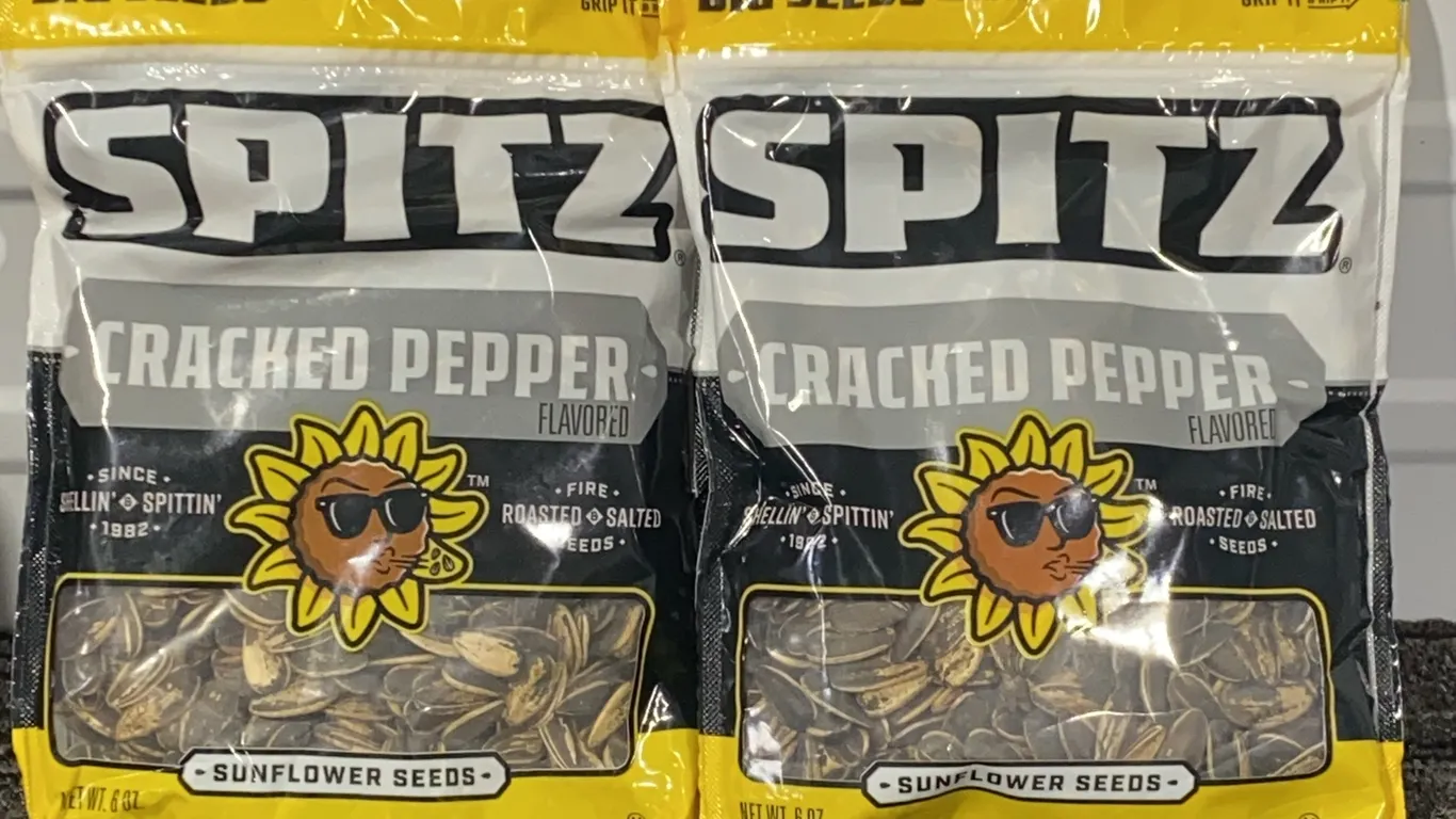 *NEW* 2 Pack, Spitz Cracked Pepper Sunflower Seeds, 6 Oz Each - Best By: 11/2026