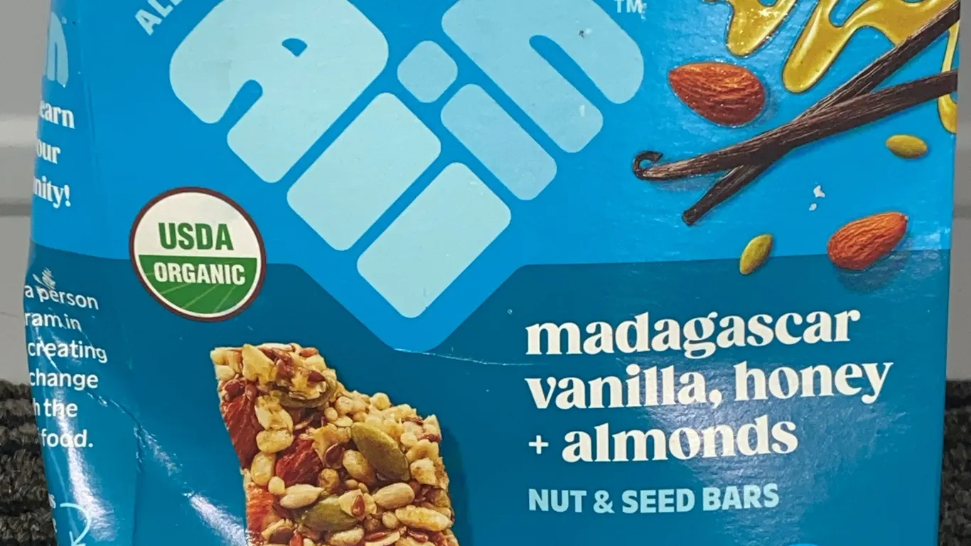 *NEW* All In Nut & Seed Bars, Madagascar Vanilla, Honey & Almonds, 6 Pack - Best By: 8/26/2026