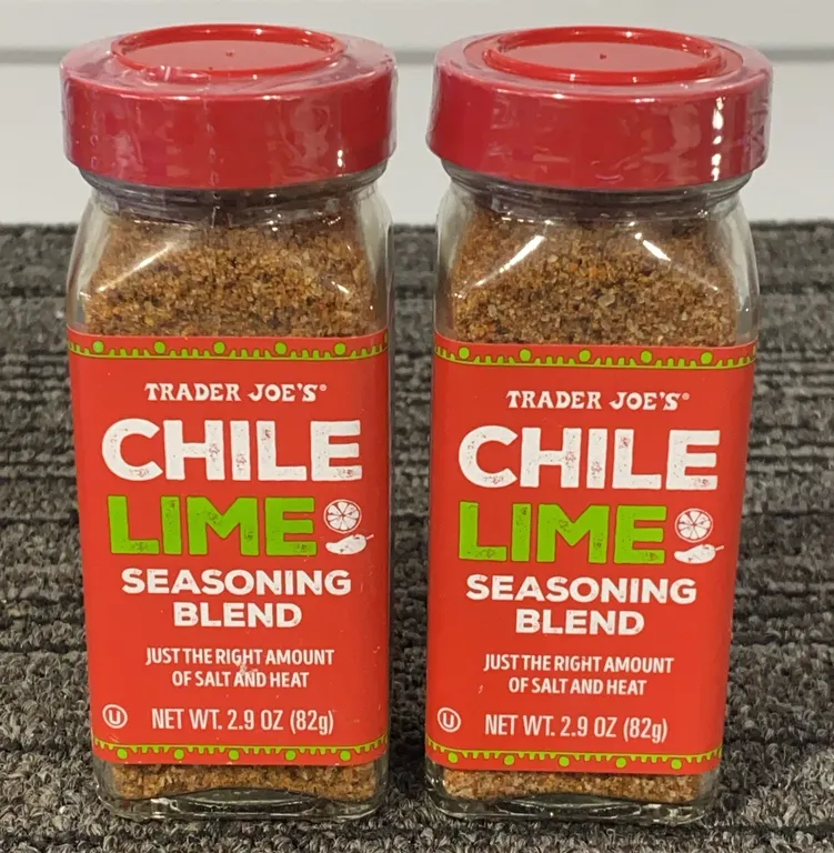 *NEW* 2 Pack, Trader Joe's Chile Lime Seasoning Blend, 2.9 Oz Each - Best By: Not Visible