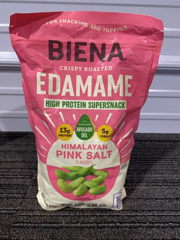 *NEW* Biena Edamame W/ Himalayan Pink Salt, 1 Lb 2 Oz - Best By: 2/2027