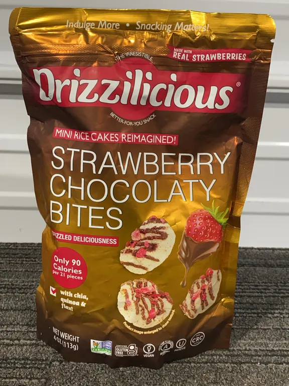 *NEW* Drizzilicious Strawberry Chocolaty Bites Mini Rice Cakes - Best By 1/2027