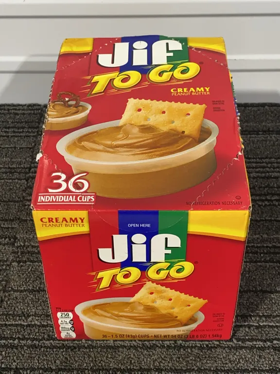 *NEW* Jif To-Go Creamy Peanut Butter - 8.8oz/30 Count - Best By: 4/22/2027