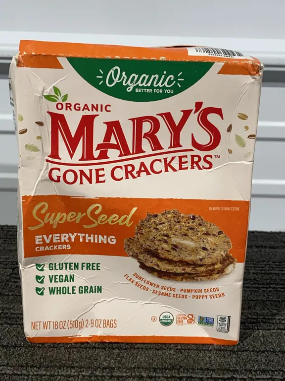 *NEW* Mary's Gone Crackers Super Seed Everything Crackers, 18 Oz - Best By: 1/9/2027