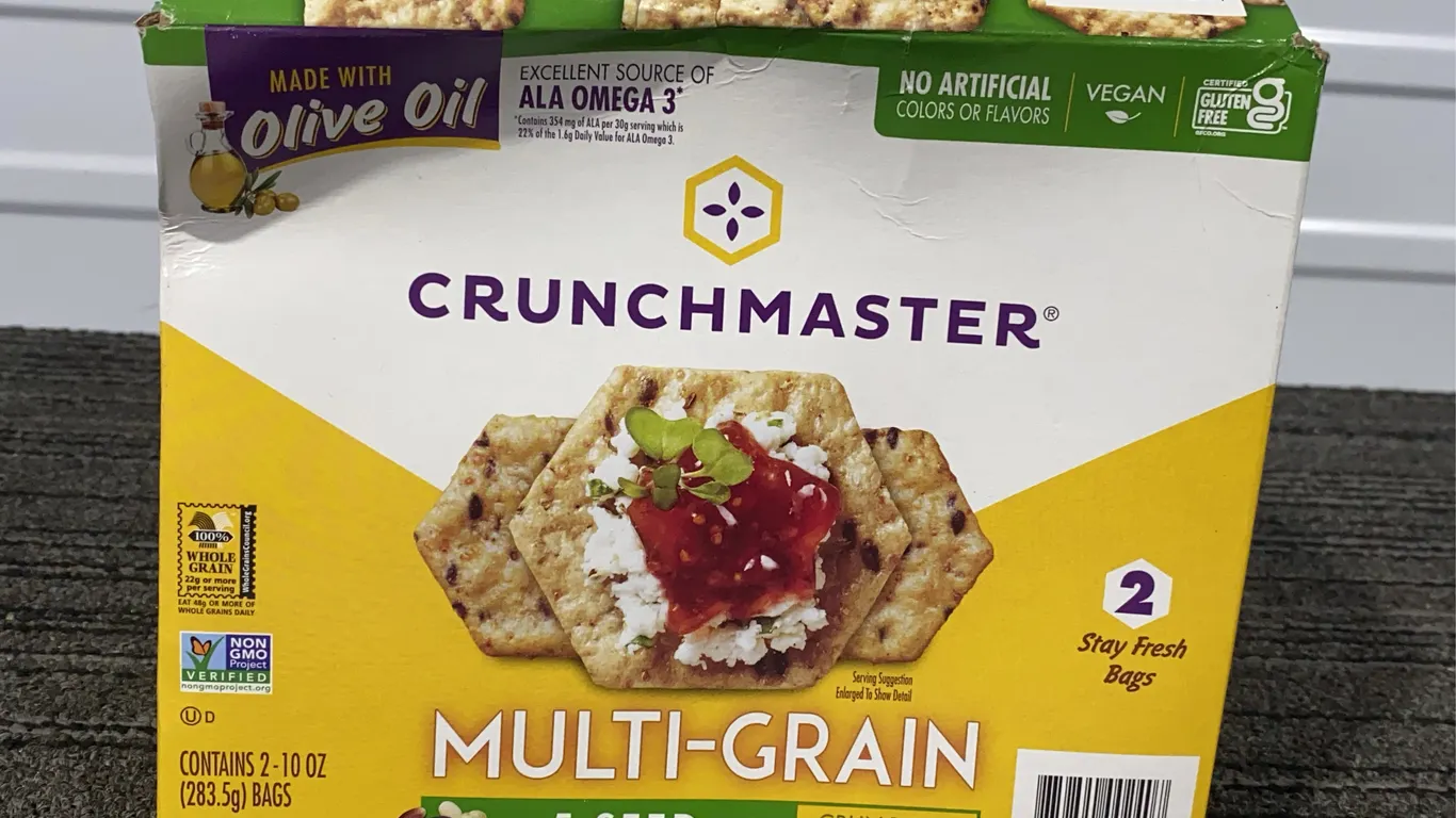 *NEW* Crunchmaster 5 Seed Multi-Grain Cracker, 2/10 OZ Bags - Best By: 3/2/2027
