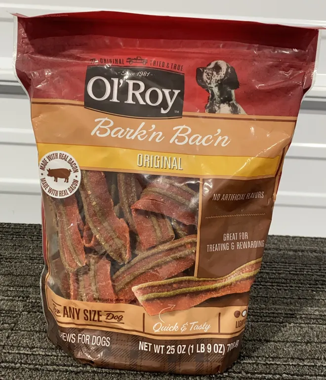 *NEW* Ol' Roy Dog Treats Bark'n Bac'n Original, 25 OZ - Best By: 4/2027