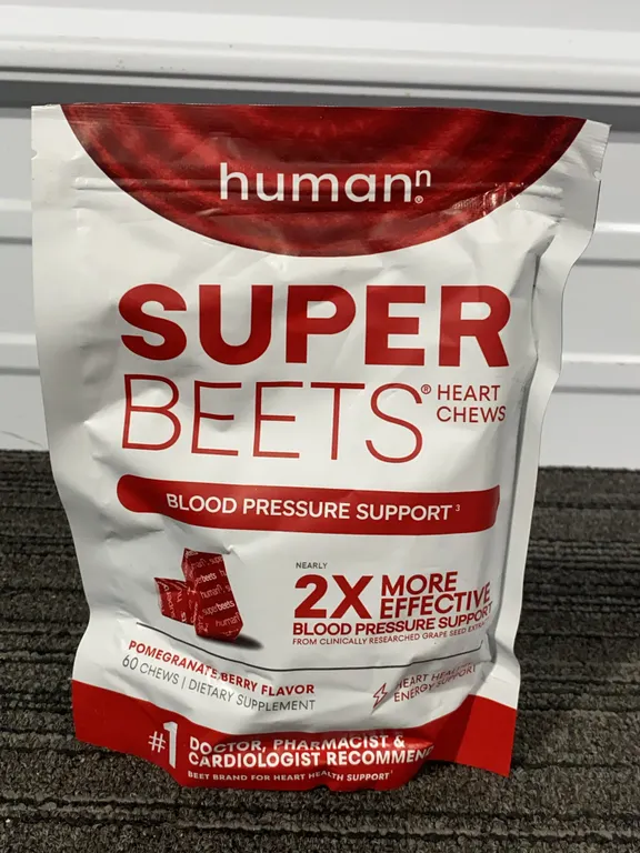 *NEW*HumanN SuperBeets Heart Chews, 60 Ct - Best By: 3/2028