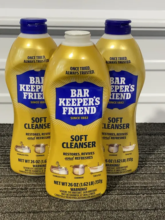 *NEW* 3 Pack, Bar Keeper's Friend Liquid Soft Cleaner Bottles, 26 OZ Each