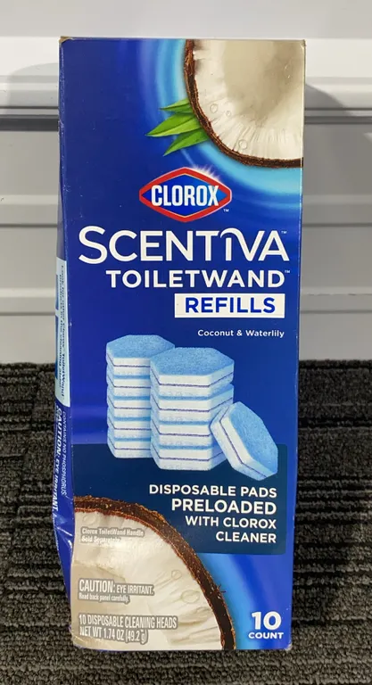 *NEW* Clorox Scentiva ToiletWand Refills, Coconut & Waterlily Scent - 10 Ct