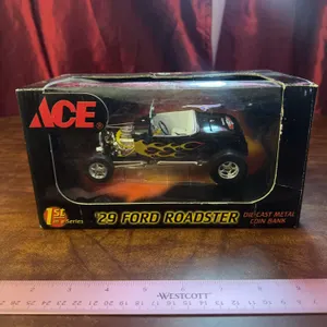 Ace 29 Ford Roadster Die Cast Metal Coin Bank