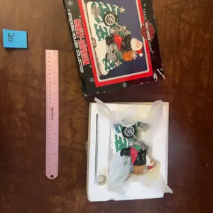 Harley Davidson Stocking Holder Santa