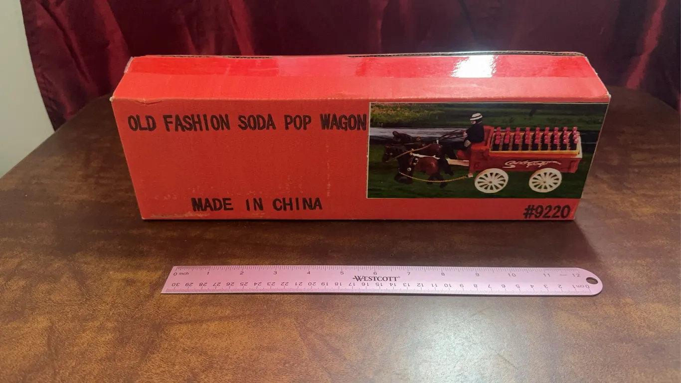 Old fashion soda pop wagon Cast Iron