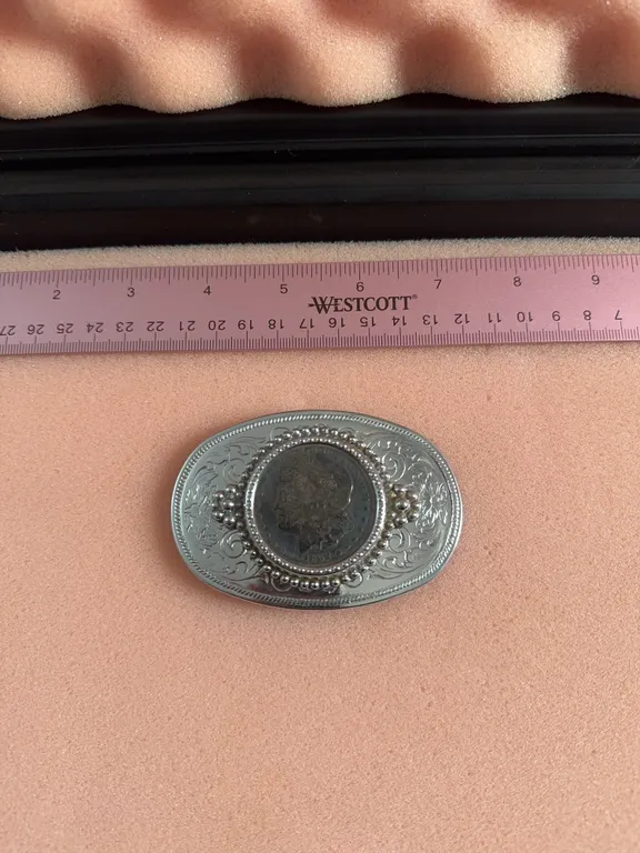 1892 Morgan Silver Dollar Belt Buckle