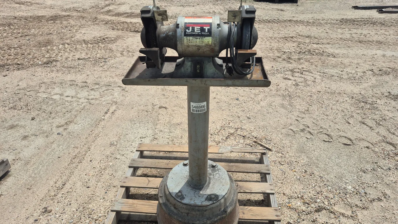 JET EQUIPMENT AND TOOLS JBG-8A BENCH GRINDER W/STAND