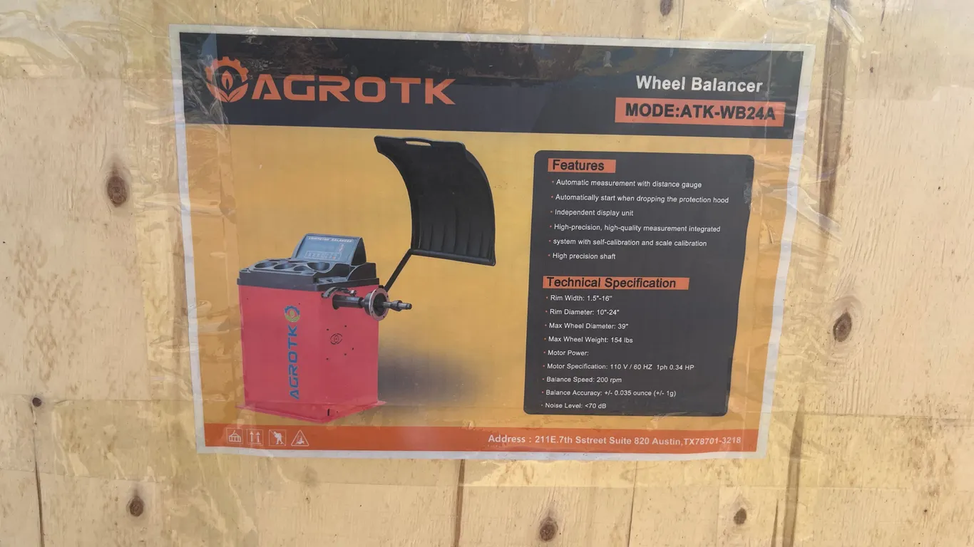 UNUSED AGROTK ATK-WB24A TIRE BALANCER