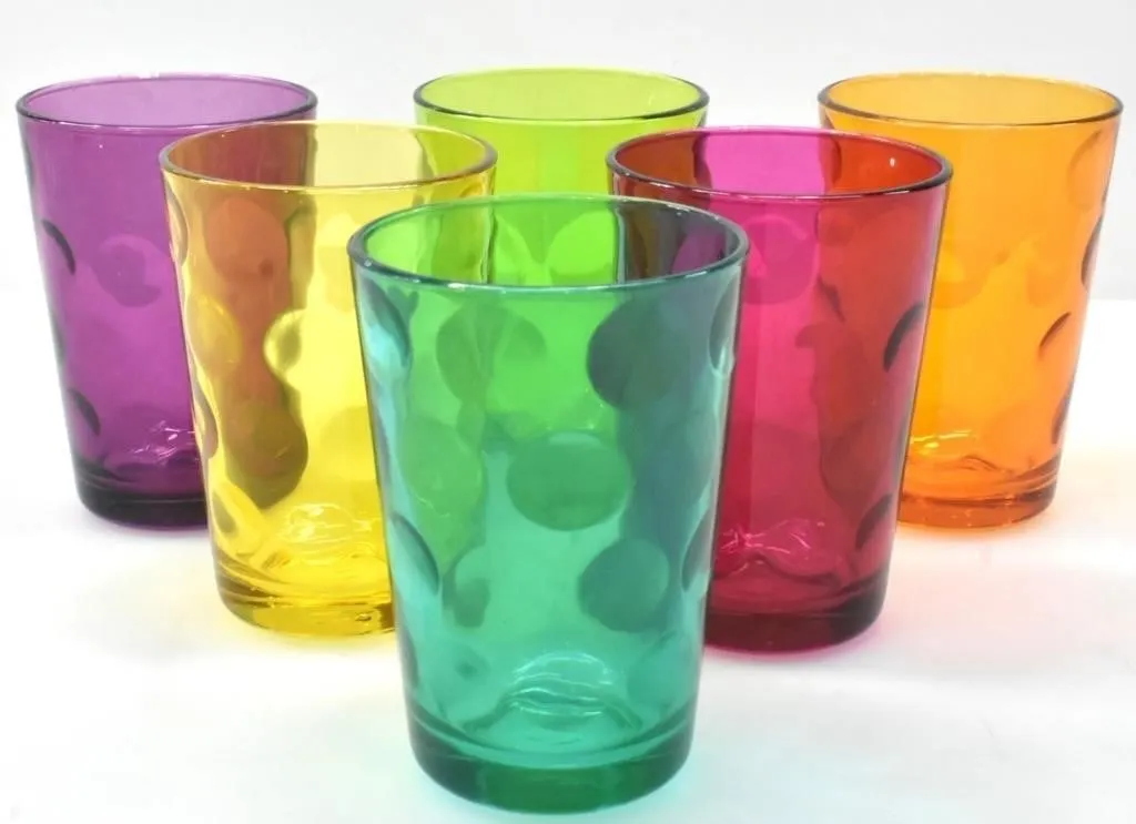 PASABAHCE FLASHED GLASS TUMBLERS