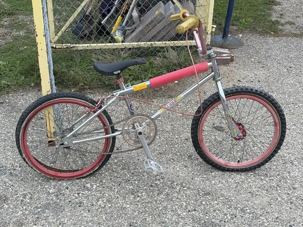 Vintage chrome GT Mach One BMX bike