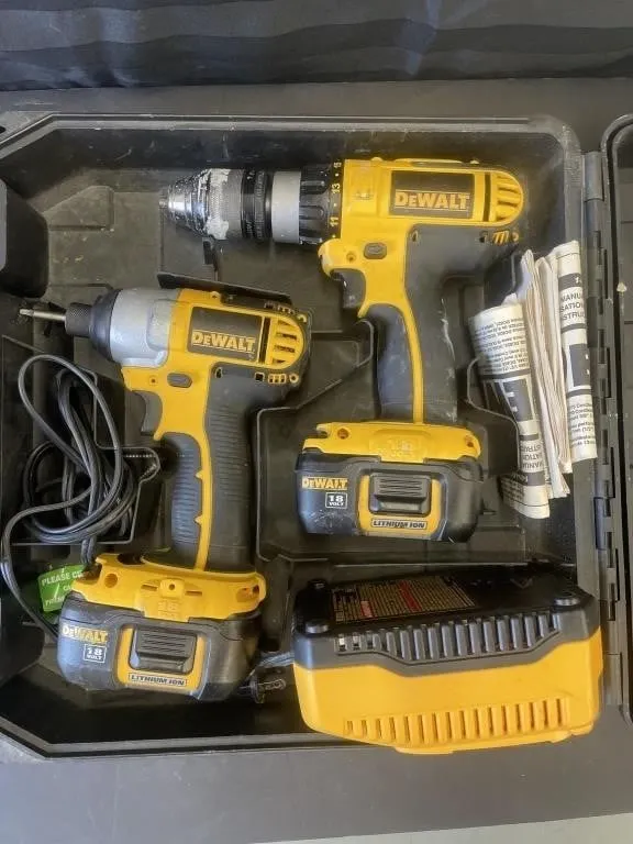DeWalt cordless impact driver and a cordless