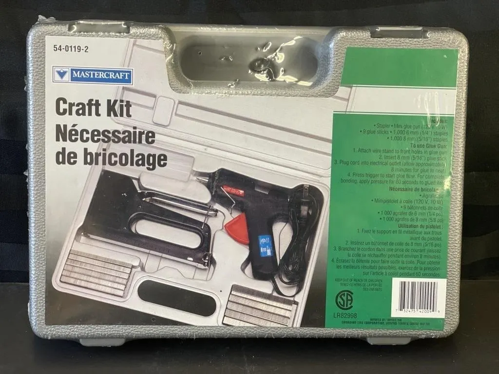 Mastercraft Craft Kit. Includes a stapler and a