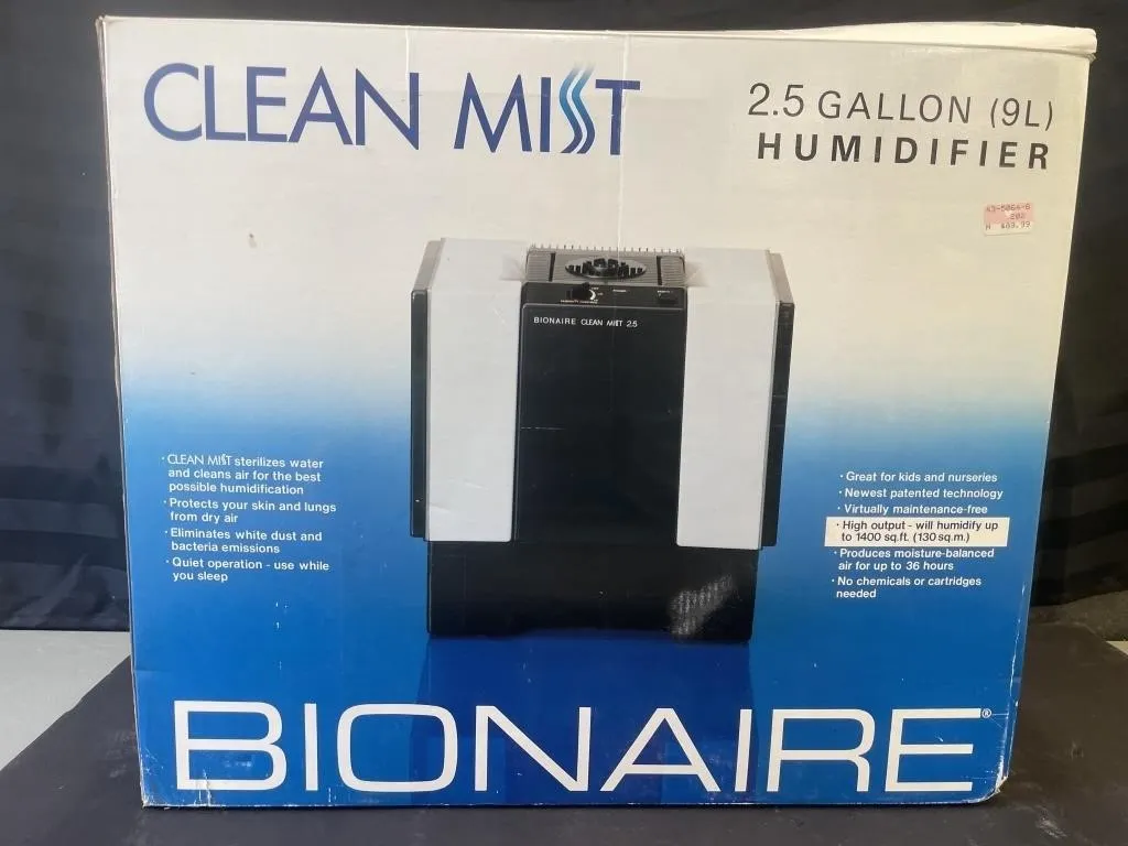 Bionaire Clean Mist 9.5L Humidifier.