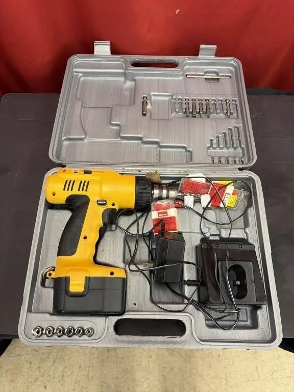 Battery Powered Drill - turns on