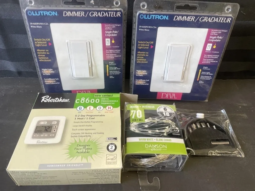 Pair of dimmer switches, a programmable
