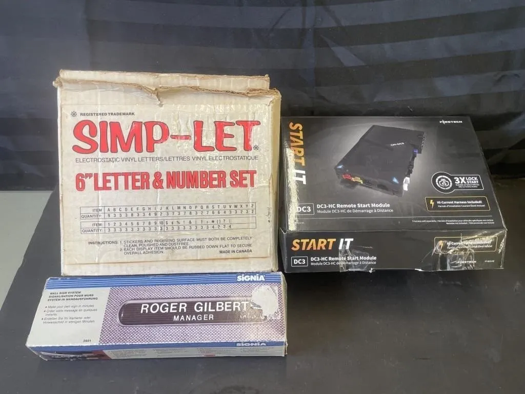 Set of Simp-Let electrostatic vinyl letters and