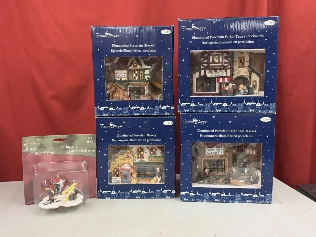 Christmas Buildings for Xmas Village