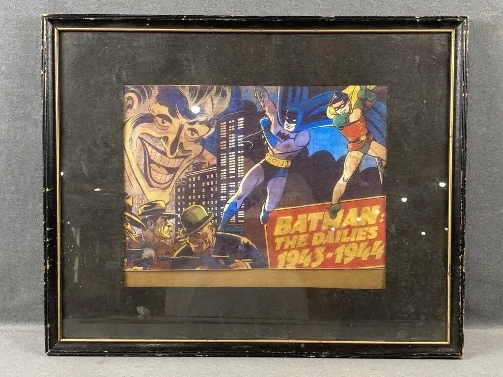 Framed Batman Comic Cover
