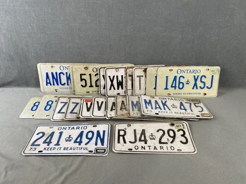 Collection of License Plates